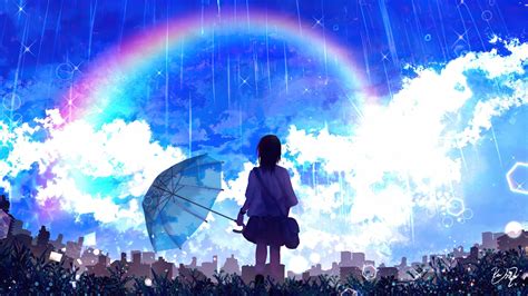 Rainbow Anime Girl Wallpapers - Top Free Rainbow Anime Girl Backgrounds ...