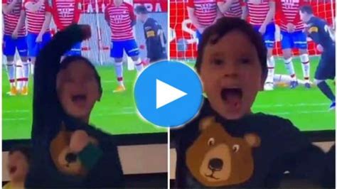 Watch: Lionel Messi's son Mateo celebrates father's amazing free-kick ...