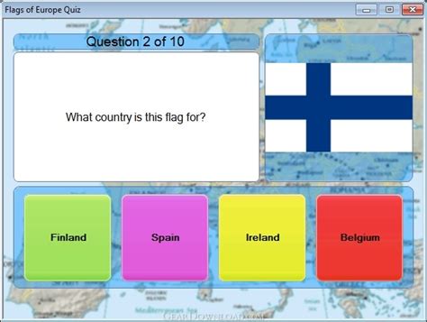 Flags Of Europe Quiz 1.0 Free Download