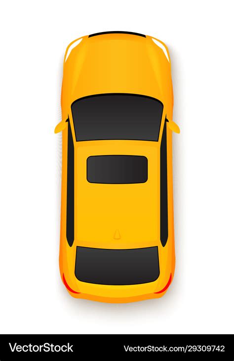 Car top view icon vehicle Royalty Free Vector Image