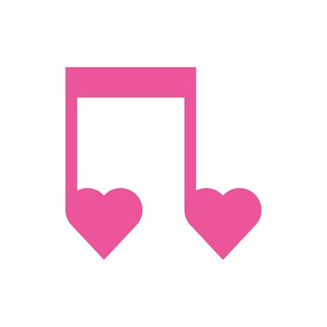 happy valentines day music notes with hearts 2570942 Vector Art at Vecteezy