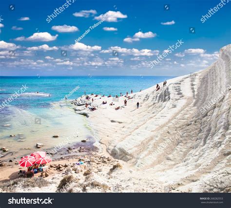 White Beach. Scala Dei Turchi On Sicily, Italy. Stock Photo 268282553 ...