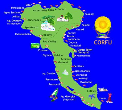 Map of Corfu (Kerkyra) - Find out where is Corfu