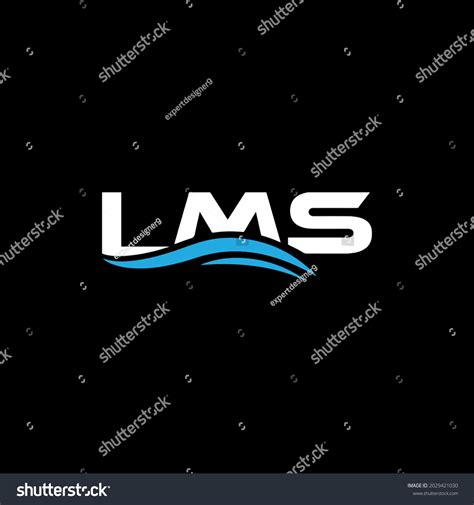 Lms Unique Abstract Geometric Vector Logo Stock Vector (Royalty Free ...