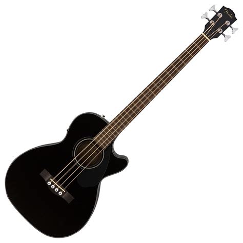 Fender CB-60SCE Electro Acoustic Bass, Black at Gear4music