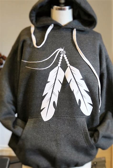 Native American Feather Hoodie