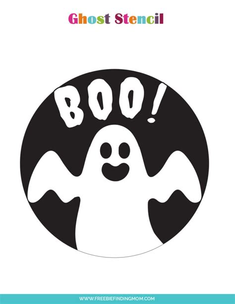 3 Free Printable Cute Ghost Pumpkin Stencils