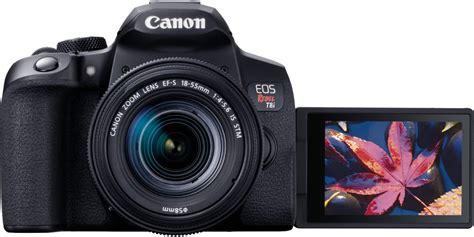 Best Buy: Canon EOS Rebel T8i DSLR Camera with EF-S 18-55mm Lens Black ...