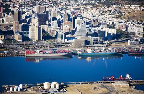 Aerial View of Cape Town Foreshore, South Africa Stock Image - Image of ...