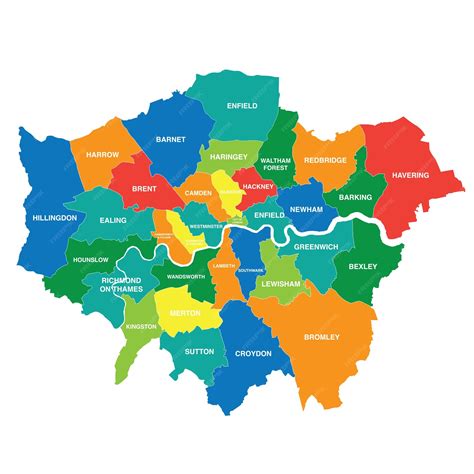 Boroughs Of London Map