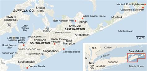 Hamptons Map | World Map 07