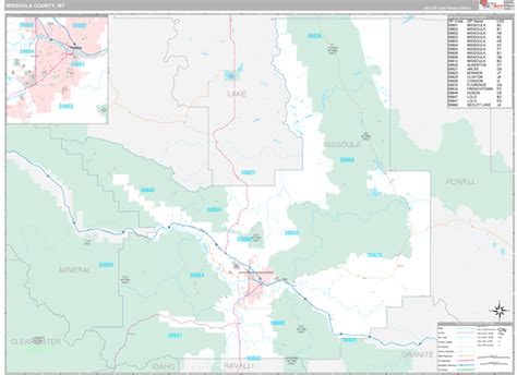 Maps of Missoula County Montana - marketmaps.com