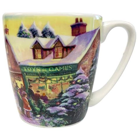 Queens Traditional Christmas Fine China 300ml Acorn Mug