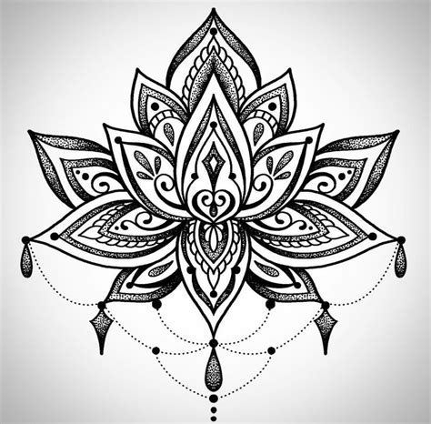 Pin by Claudia Membreño on Sketches | Lotus mandala tattoo, Mandala ...