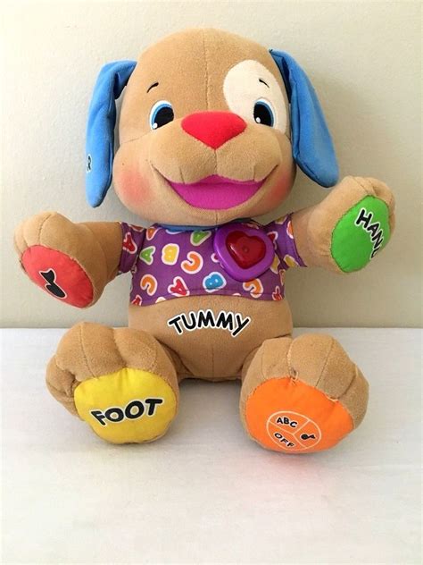 Fisher Price Bear Interactive Learning ABC Tummy Talking Dog ...