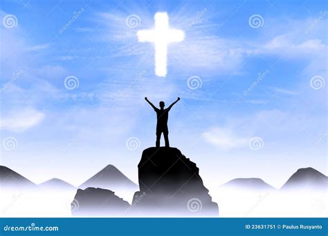 Christian Background: Man Worshiping God Stock Image - Image: 23631751