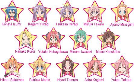 Lucky Star Characters | luckystar jpg lucky star main characters png ...