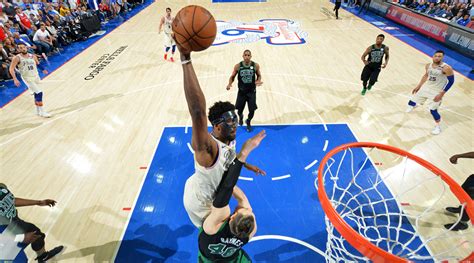 Joel Embiid Dunk - Joel Embiid's filthy poster dunk on Al Horford lands ...