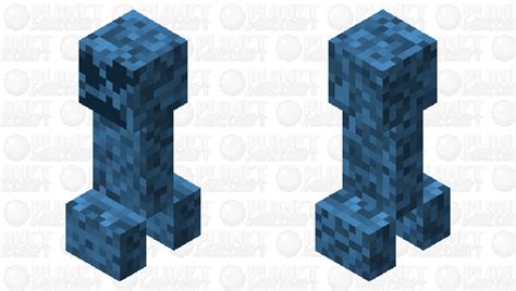 Blue creeper Minecraft Mob Skin