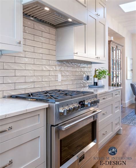 8 Photos White Kitchen Cabinets With Gray Subway Tile Backsplash And ...