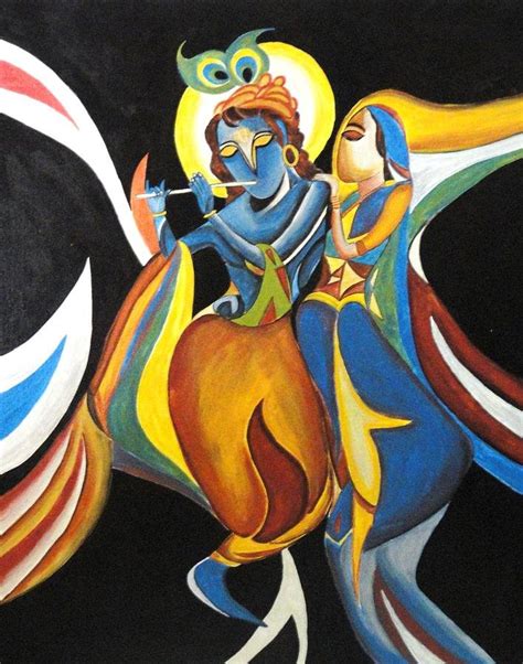 20 Modern Art Paintings Of Radha Krishna