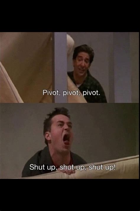 Pivot! One of my favorite Friends scenes! | Friends scenes, Quotes to ...