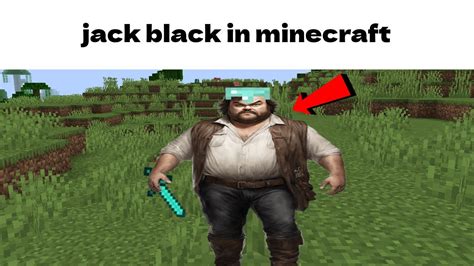 jack black as steve in minecraft - YouTube