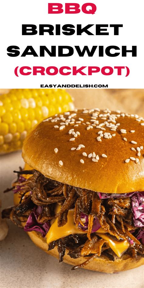 BBQ Brisket Sandwich - Easy and Delish