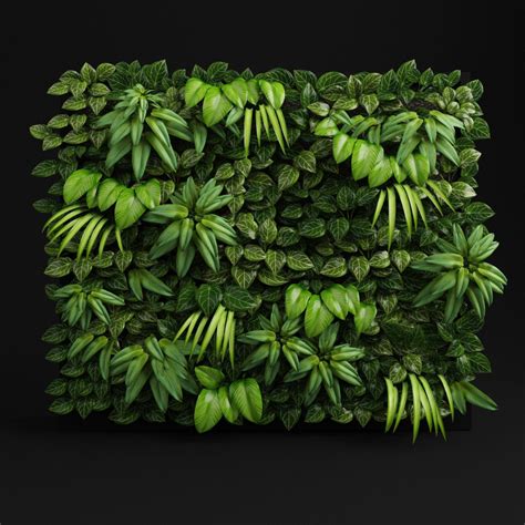 Green wall 3D Model MAX OBJ 3DS FBX MTL | CGTrader.com