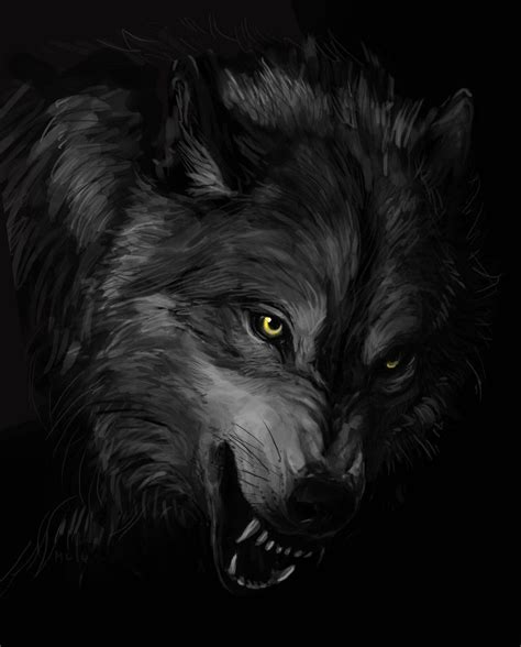 Dark Wolf | Wallpaper | Lupi neri