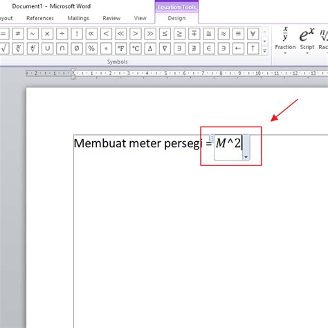 3 Cara Membuat M Persegi di Microsoft Word (100%% Work)