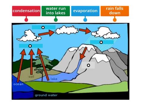 Water Cycle Diagram - Labelled diagram