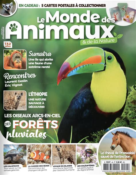 Le monde des animaux n°40, Mars - Mai 2022 - Faune Sauvage