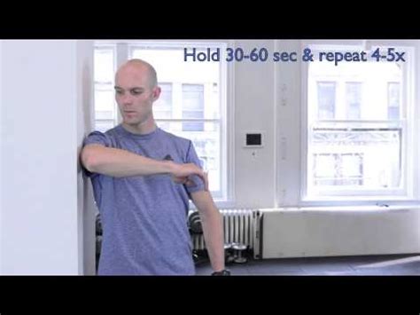 Horizontal Adduction Stretch for Posterior Shoulder Tightness | Chris ...