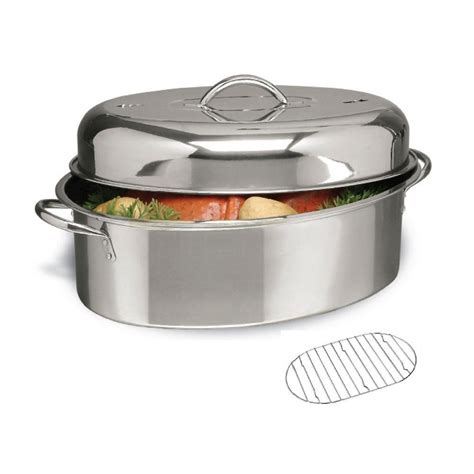 Stainless Steel Roasting Pans With Lids - Foter