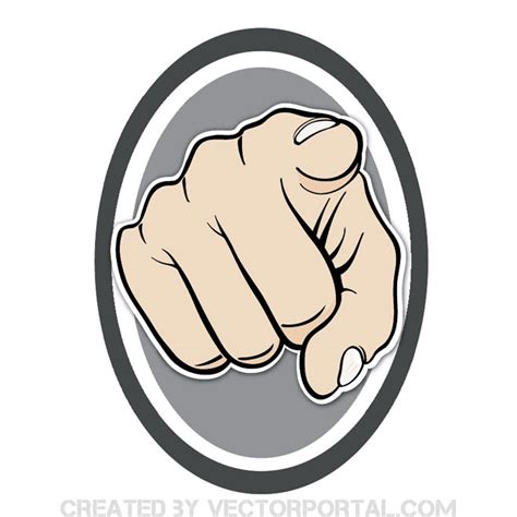 Pointing the finger sign.ai Royalty Free Stock SVG Vector