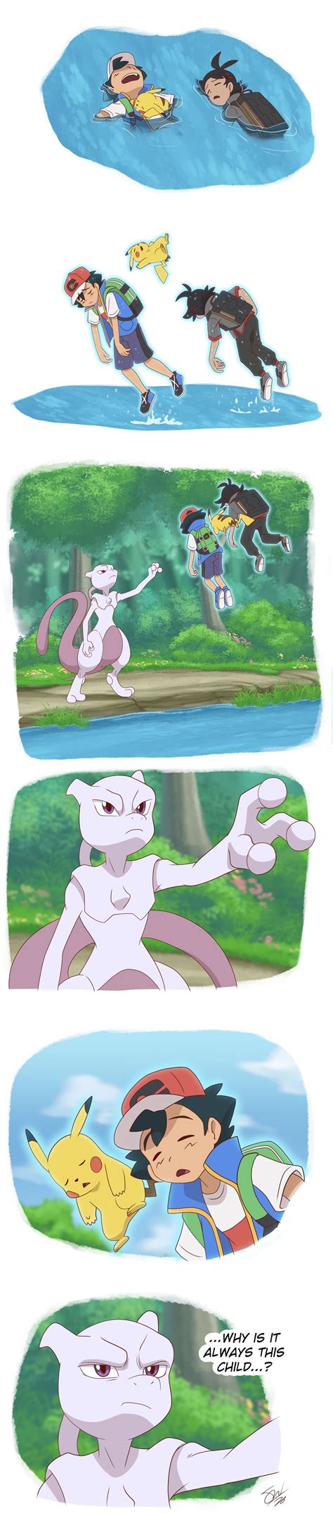 Pokemon Journeys - That Kid by TC-96 on DeviantArt | Mew and mewtwo ...