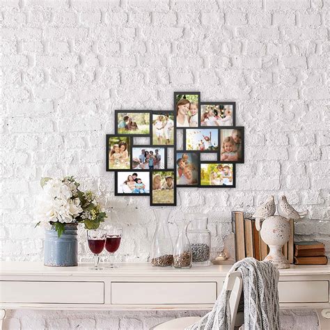 Lavish Home Collage Picture Frame with 12 Openings for 4x6 Photos- Wall ...