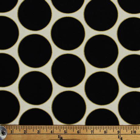 Fabric Creations Black And White Polka Dots Cotton Fabric by the Metre ...