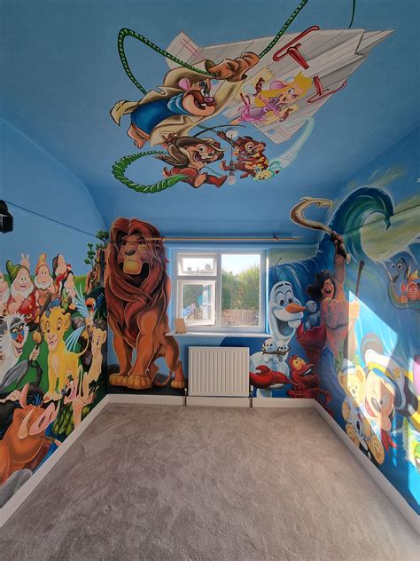 final disney mural in 2023 | Disney mural, Disney wall murals, Disney ...