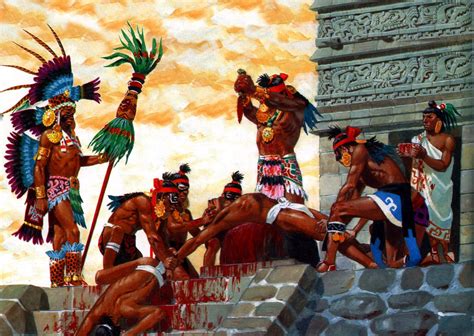 Aztec Sacrifice Art