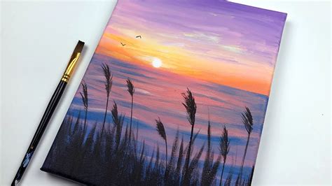 Easy Ocean Sunset Paintings