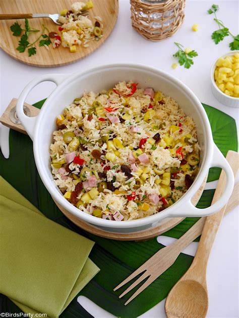 Tropical Savory Rice Recipe - Party Ideas | Party Printables Blog