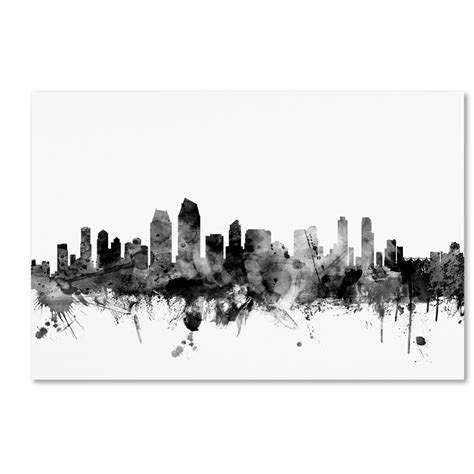 Ivy Bronx San Diego CA Skyline - Graphic Art on Canvas | Wayfair