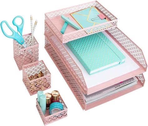 Top 9 Pink Office Desk Accessories Set - 4U Life