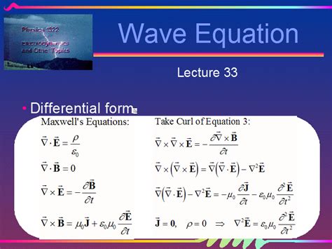 Wave Equation