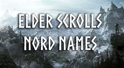 Nord Name Generator - Nord Names for Skyrim, ESO, Elder Scrolls