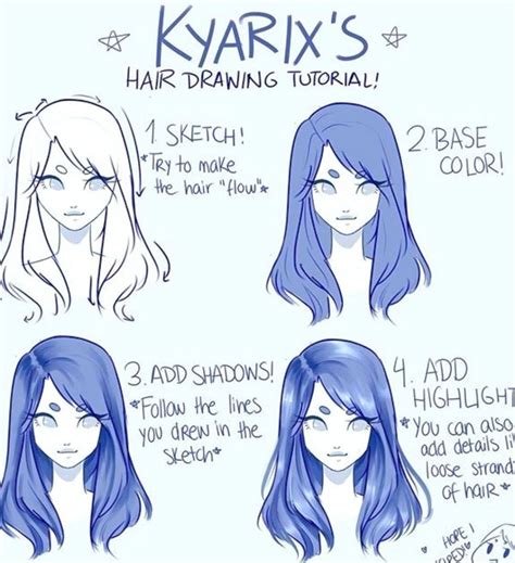 Hair Shading Tutorial | Drawing tutorial, Drawings, How to ... # ...