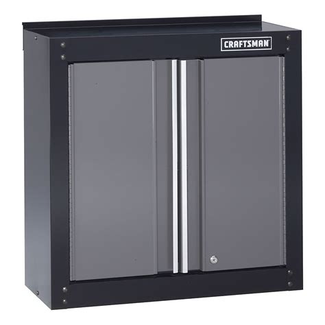 Craftsman 28" Wide Wall Cabinet - Black/Platinum / Wall Storage Garage ...