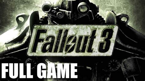 Fallout 3 - Full Game Walkthrough (No Commentary Longplay) - YouTube